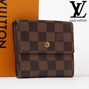 ★極美品★LOUIS VUITTON ルイヴィトン 財布 ダミエ モノグラム ブランド品 ポルトフォイユ エリーズ N61654/SP0054 767-7 