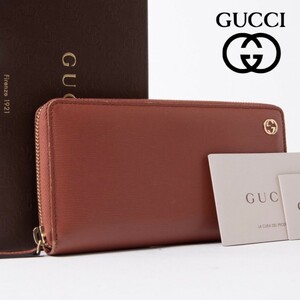 GUCCI グッチ ベティ ラウンドファスナー 長財布 ロングウォレット ボルドー×ドット柄 ゴールド金具 メンズ レディース エ1-10