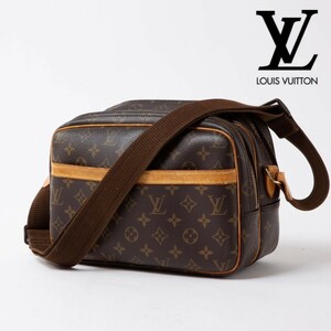 美品★1円スタート★ルイヴィトン LOUIS VUITTON バッグ ショルダーバッグ リポーターPM M45254 モノグラム PVC レザブラウン763-03