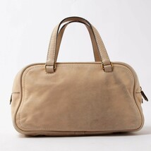 LOEWE ロエベ ミニボストン ボストンバッグ ハンドバッグ レザー ゴールド金具 メタリック シャンパンゴールド ベージュ系 レディース79_画像3