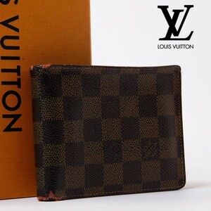 ★1円★LOUIS VUITTON ルイヴィトン ポルトフォイユフロリン ダミエ 二つ折り財布 コンパクトウォレット キャンバス N60011 SP0076　772-05