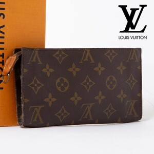 1円 スタート★ LOUIS VUITTON ルイヴィトン モノグラム バケット用ポーチ マルチケース 小物入れ レディース メンズ ブラウン系 923-1