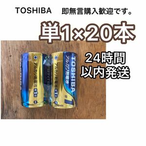 アルカリ乾電池 単一 単一電池 単1 単1電池 TOSHIBA