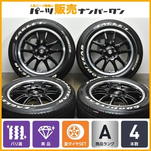 【バリ溝 美品】Sホールド S-5V 17in 7J +48 PCD114.3 グッドイヤー イーグル #1 NASCAR 215/60R17 C-HR カローラクロス CX-30 MX-30