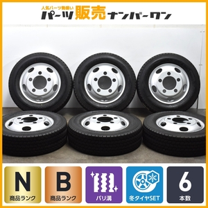 【未使用タイヤ付き】トピー M-XAC 16in 5.5K +115 PCD208 ヨコハマ アイスガード iG91 205/70R16 6本 トラック用 アトラス キャンター