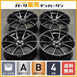 【程度良好品】WedsSport SA-10R 18in 7.5J +45 PCD114.3 4本セット アルファード ヴェルファイア ステップワゴン エルグランド セレナ