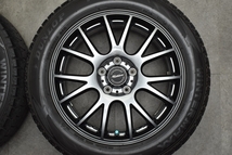 【程度良好品】Mistire 17in 7J +55 PCD114.3 ダンロップ ウインターマックス WM02 215/55R17 オデッセイ ヴェゼル CX-3 MPV スタッドレス_画像4