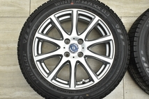 【バリ溝】ラ・ストラーダ 16in 6J +42 PCD100 ダンロップ ウィンターマックス03 195/55R16 ヴィッツ ヤリス アクア フィット スイフト_画像3