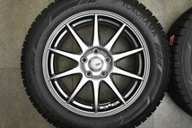 【バリ溝 美品】SPORT ABELIA 17in 7J +53 PCD114.3 ヨコハマ アイスガード iG60 215/60R17 オデッセイ ヴェゼル エルグランド CX-30_画像3