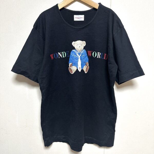 ワンダフルワールド セーラーベア クマ ブラック Tシャツ カネコイサオ