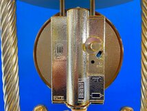 日新時計工業 Master QUARTZ CRYSRAL マスター クォーツ クリスタル 置時計 ガラスドーム 大型 高さ50cm ゴールドカラー 現状品_画像7