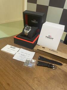 TISSOT PRX automatic 80 40mm 日本500本限定　青レザーストラップ付き