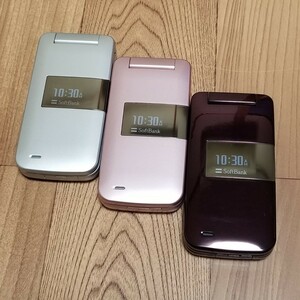 モック◆ソフトバンクSoftBank◆830SH s ガラケーモック3色セット◆長期保管レアまとめて◆送料無料(深緑無し)