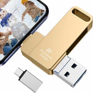 USBメモリー 256GB ４in1 phone usb USBフラッシュドライブ 高速USB 3.0 usbメモリー 回転式