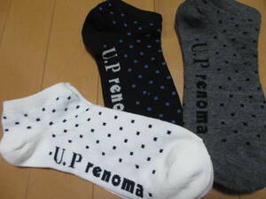 *** Renoma * short socks 25~27cm3 pairs set ***