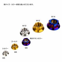 フランジナット M6 P1.0 セレート付 スターヘッド デザインナット SUS304 フランジ付き 六角ナット シルバー TF0192_画像3