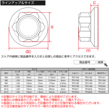 フランジナット M6 P1.0 セレート付 スターヘッド デザインナット SUS304 フランジ付き 六角ナット シルバー TF0192_画像5