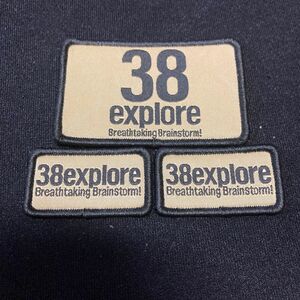 廃盤　38explore Patch BIG small 3点セット　タン　ベルクロワッペン　アウトドア