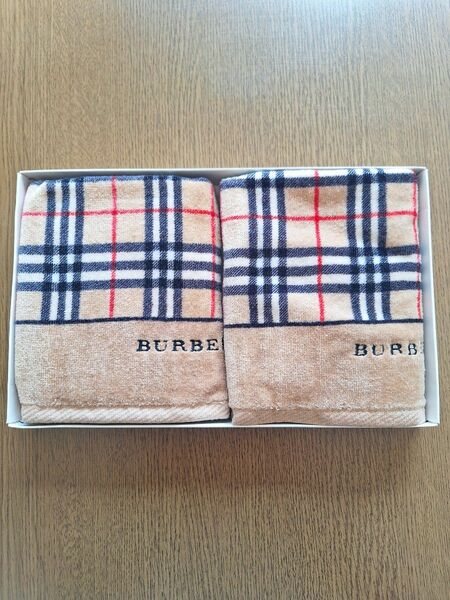 ★新品未使用★ バーバリー　 ウォッシュタオル★２枚セット★ BURBERRY★ ノバチェック