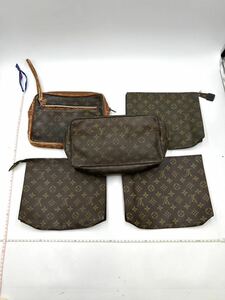 1円〜　【まとめ売り】　LOUIS VUITTON ルイヴィトン モノグラム ポーチ ポシェット クラッチバッグ　ジャンク有り　K195