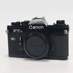露出計動作品 Canon FTb QL ブラック 35mm フィルム一眼レフカメラ ボディ キヤノン 現状品
