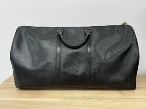 [0324]LOUIS VUITTON Louis Vuitton ключ poru60 epi натуральная кожа сумка "Boston bag" черный чёрный большая вместимость 