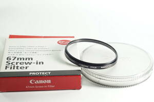 GFOX [とてもキレイ 送料無料] Canon 純正 67mm プロテクター PROTECT キヤノン フィルター