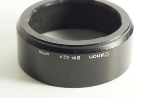 plnyeA003[並品 送料無料]CANON BW-52A NewFD 35mm F2 NewFD 35mm F2.8 NewFD 50mm F3.5 Macro レンズフード