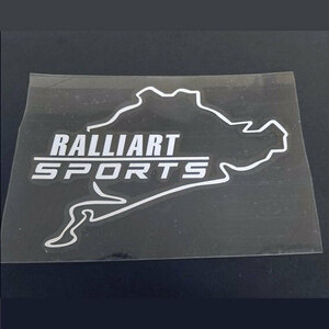 RALLIART rally art топливный бак стикер серебряный белый ( белый ) 1 листов 