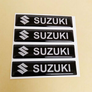 SUZUKI スズキ　 エポキシ３Dステッカー　 ４個セット Aタイプ