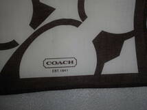 COACH　コーチ　ハンカチ　1枚　49×49㎝位_画像3