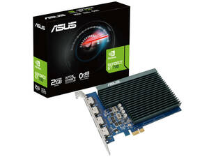 【送料無料】新品 ASUS GT730-4H-SL-2GD5 [PCIExp 2GB] GeForce GT 730 (64-bit GDDR5) HDMI1.4b x4 (国内正規品)