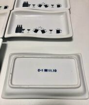 BIB SALE ★★おすすめ★★ BAR SNACKS PLATS 10 PCS バーのドライフルーツやチーズ用のプレート 長方形の (10枚セット)中古です。_画像4