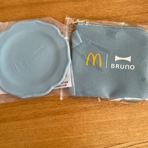 マクドナルド 福袋 BRUNO コインポーチとミニプレート