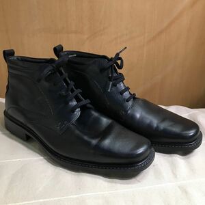 Ecco エコー レザー ゴアテックス ハイカット ブラック 26cm 