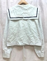 to_8476 ★定形外 配送★ 兵庫県 県立 加古川北高校 ジップ 夏服 長袖 中間服 指定セーラー服 3XL程度 キャンパスショップ しもかわ製 制服_画像2