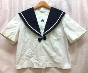 to_8408 ★定形外 配送★ 佐賀県 唐津市立浜玉中学 夏服 半袖 指定セーラー服 サイズ 2XL程度 フジヨット 製　制服