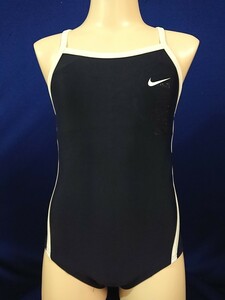 ka_1798 ★定形外 配送★ NIKE ナイキ ネイビー 白パイピング ハイカット 競泳水着 130