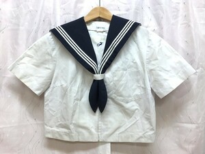 to_8184 ★定形外 配送★ 分県 国立 大分大学教育学部附属中学 夏服 半袖 指定セーラー服 ジップ サイズ L程度 TOKIWA トキワ 製　制服