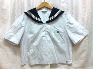 to_8233 ★定形外 配送★ 兵庫県 県立 高砂高校 校章バッジ付 夏服 半袖 指定セーラー服 サイズ 4 (M) キャンパスショップしもかわ製　制服