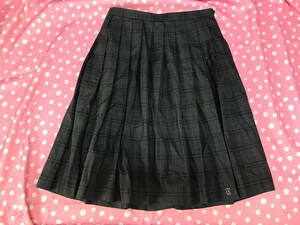 to_8627y ★定形外 配送★ 関西方面 中学 高校 冬服 チェック プリーツスカート サイズ W72 カンコー KANKO 製 制服