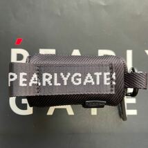 送料無料PEARLY GATESパーリーゲイツ定番PGボールポーチ(2個用)Tee挿しPGチャーム着脱カラビナ付ECO環境保護リサイクルNavy(お買得)新品_画像3