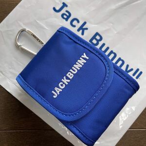 送料無料ジャックバニーbyパーリーゲイツJACK BUNNYスコープケースマジックテープ開口JBカラビナベルトループ付unisex Blue(お買得)新品