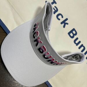  free shipping Jack ba knee by Pearly Gates newest JACK BUNNY gradation BASIC sun visor speed . sweat cease velcro adjustment unisex White( bargain ) new goods 