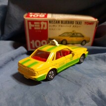 トミカ 日産 ブルーバード タクシー 赤箱 絶版 日本製 109_画像2