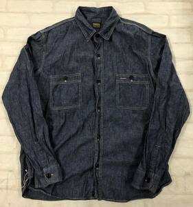 ■ TENDERLOIN テンダーロイン CHAMBRAY SHT INDIGO シャンブレーシャツ M ●240206