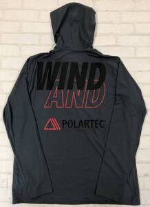 ■未使用 WIND AND SEA ウィンダンシー Polartec Power Dry Hoodie ポーラテック パワー ドライ フーディー グレー L ●240204