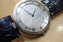 メーカー不明 SV925/銀製 ◆五十銭 古銭 大日本 大正14年 アンティーク 腕時計_画像3