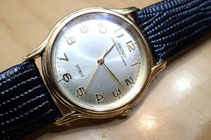 セイコー/SEIKO スピリット ◆ ハイスタンダード　5E31-6A10 フルアラビア数字　メンズ腕時計