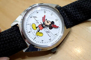 時計店在庫 SEIKO/セイコー ◆ミッキーマウス 5000-7000 ディズニータイム/腕が針 メンズ腕時計